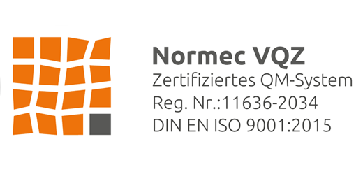 Normec VQZ Zertifizierung nach DIN EN ISO 9001:2015