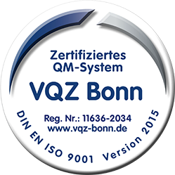 VQZ Bonn Zertifizierung nach DIN EN ISO 9001